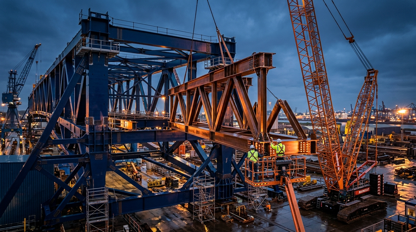 Heavy Prefabricated Steel Structure Crane Hoisting